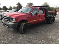 2004 FORD F-450 10' DUMP BODY WITH ROLL TARP 2WD