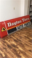 Dayton tires sign plastic 31"x97”