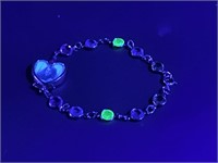 Speidel Bracelet w/ 2 Uranium Stones - Note