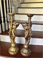 Pr 24" Tall Russian Candle Holders