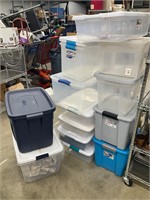 14 totes with lids