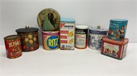 Vintage tins: King Syrup, Peanut Butter,
