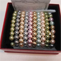 SET OF (10) KENNETH JAY LANE BRACELETS IN BOX.