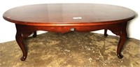 Mahogany Queen Anne Oval Coffee Table