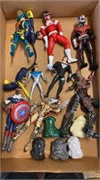 Lot of DC and Marvel Figures, Spawn, Superman and