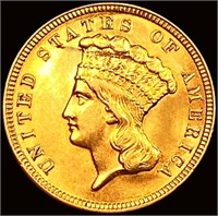 1854 $3 Gold Piece
