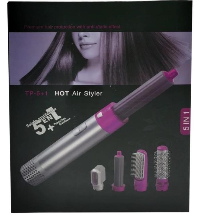 5 IN 1+ CURLING TONG HAIR STYLER SET