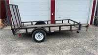 5 ’x 10’ Utility Trailer With Fold Up Gate