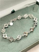 925 Silver and cubic Bracelet