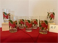7 Franciscan’Apple’ Juice Glasses