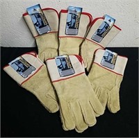 Six pairs of Premium quality leather gloves