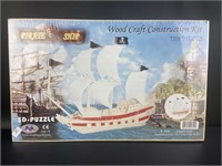 NEW Wood Craft Construction Pirate Ship