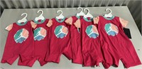 Lot Of 6 Girl JumpSuit Sizes NB,3M,6M,9M