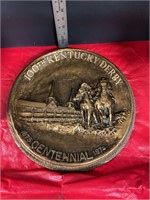 100th Kentucky Derby wood plaque