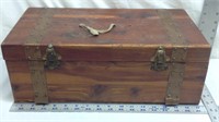 F6) OLD WOODEN BOX, REPLACED BOTTOM