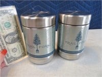 Lot (2) 16oz Vac Stnls Canister Insulated $6013/32
