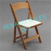 20X, NATURAL WOOD FOLDING CHAIRS