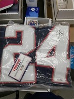 TY LAW NEW ENGLAND PATRIOTS AUTOGRAPH JERSEY W/COA