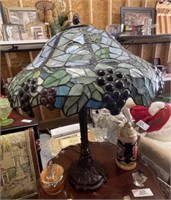 Large Leaded Glass Lamp