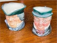 pair of Royal Doulton 4" jugs