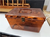 Vintage Sewing Box W Contents