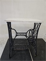 Cast Iron Singer Sewing Base Table 23" X29"H