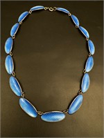David Andersen Norway enamel necklace 15” long