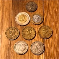 (8) Mixed Dominican Republic Coins