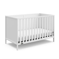 Graco Theo 3-in-1 Convertible Crib (White).