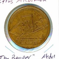 Cyrus McCormick "The Reaper" Medal