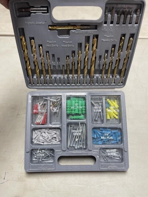 Drill Set in box with Plastic Shields