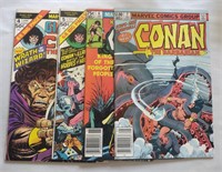 1970's Conan the Barbarian Giant-Size #4-5-6-7 EX+