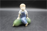 Royal Copenhagen B&G Porcelain  “Boy With Gourd”