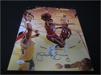 Julius Erving signed 11x14 photo JSA COA