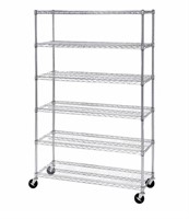 Seville Classics 6 Tier Nsf Steel Wire Shelving