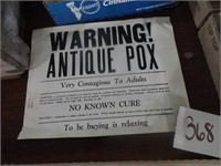 Antique Pox Sign