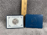 1982 Unc. George Washington 90% Silver Half Dollar
