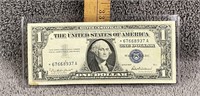 1957 $1 Blue Seal Star Note Silver Certificate