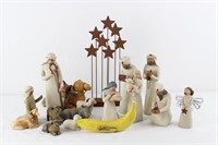 15 Pcs. Willow Tree Figurines Nativity Set