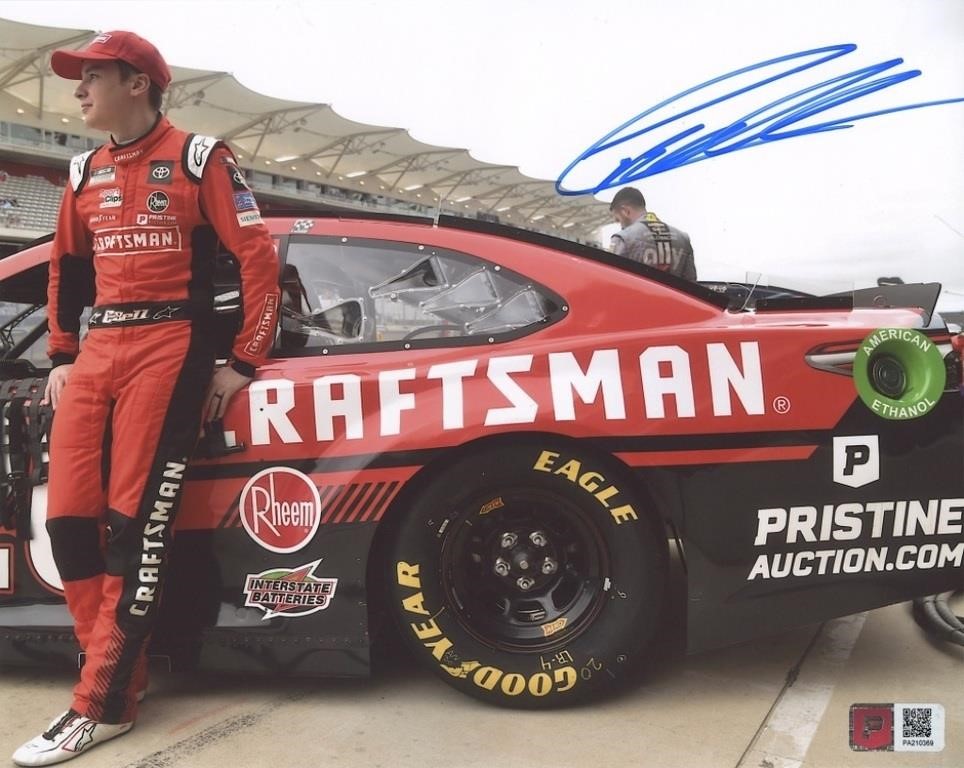 Christopher Bell Signed NASCAR 8x10 Photo (PA)