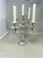 silver plated candelabra - 14" tall