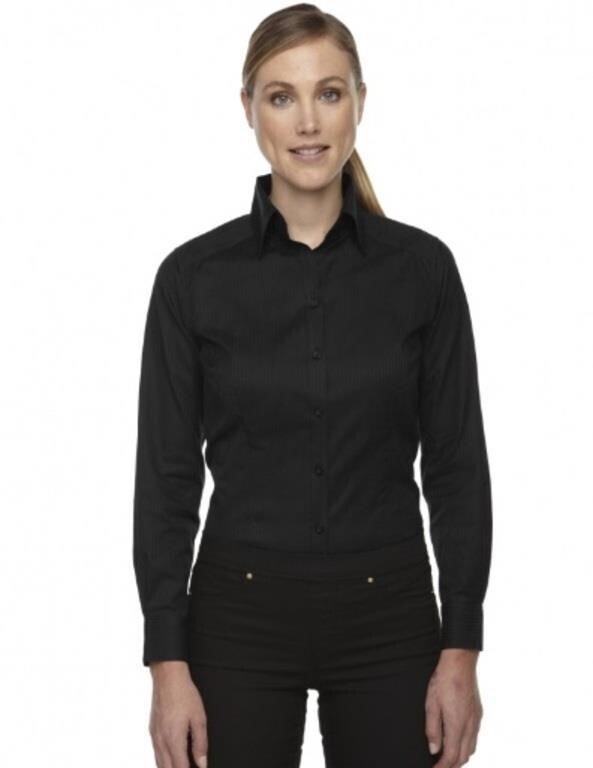 North End Ladies' Jacquard Shirt- S