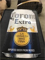 CORONA EXTRA TIN SIGN, 12 X 24"