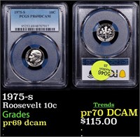 Proof PCGS 1975-s Roosevelt Dime 10c Graded pr69 d