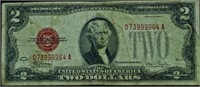 1928 TWO DOLLAR RED SEAL F