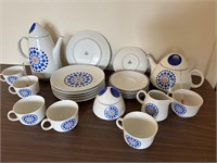 Blue & White China Set