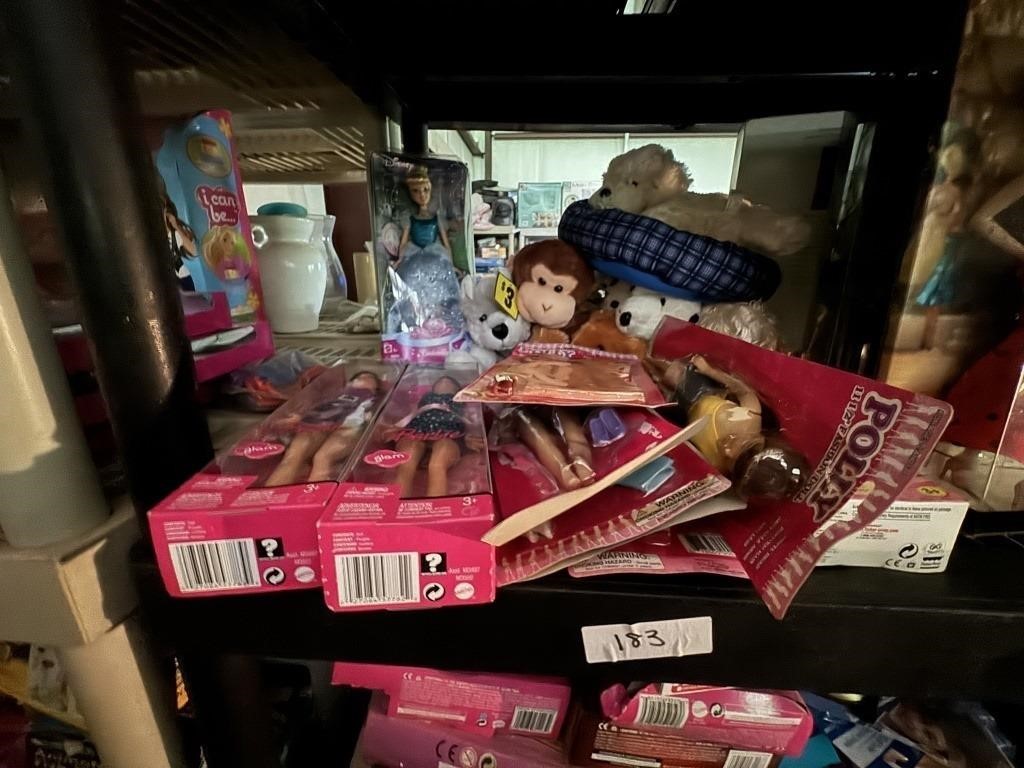 LOT OF DOLLS AND ACCESSORIES