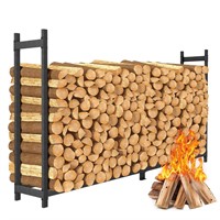 MOFEEZ Firewood Rack Outdoor 8ft, Log Holder for W