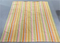 Large Multicolored Striped Rug
