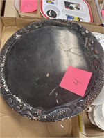 UNIQUE WOODEN PLATTER / DOES HAVE SOME CHIPS